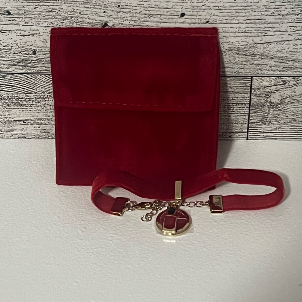 GWP- Georgio Armani Beauty Red Velvet Pouch with Bracelet